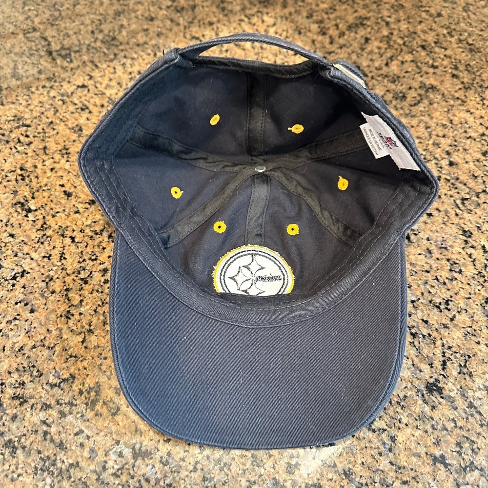 Pittsburgh Steelers Hat NFL Team Apparel Baseball Cap Men's Adjustable Black - Picture 6 of 8
